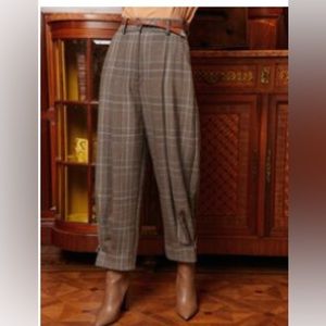Brown Moft ankle pants